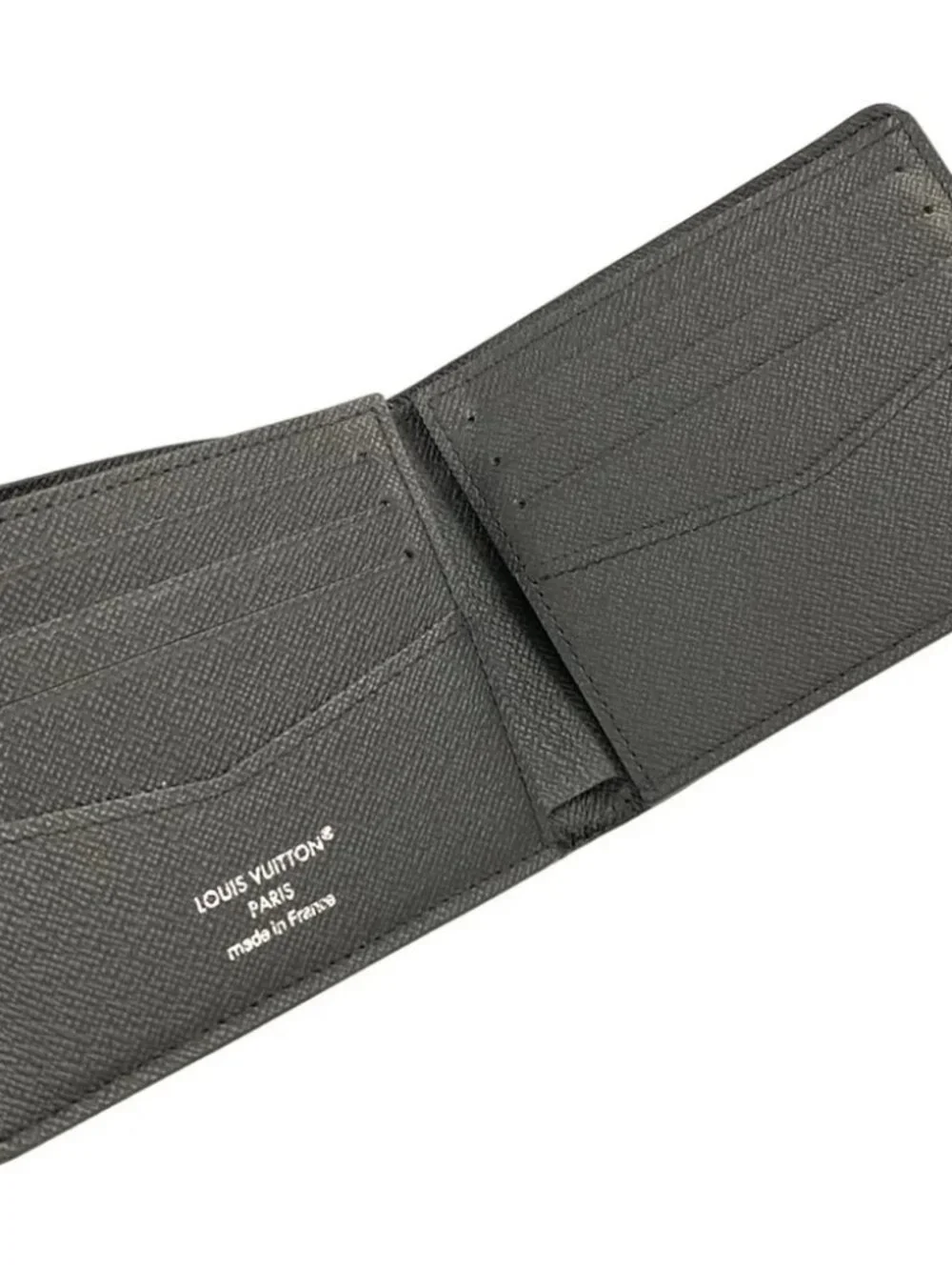 LOUIS VUITTON Portefeuille Slender Black Taiga RFID : confirmed